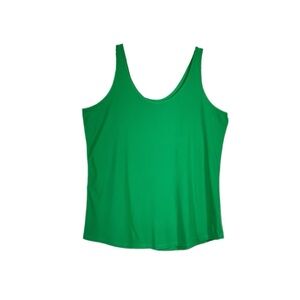 No Boundaries Women’s Fitted Stretch Green Tank